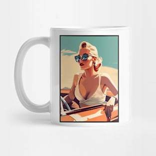 Retro Woman Driving Mug